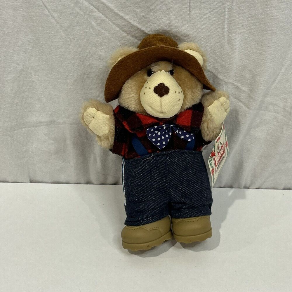 Furskins 7” Farrell Furskin Plush Tag 1986 Wendy's Teddy Bear Stuffed Animal
